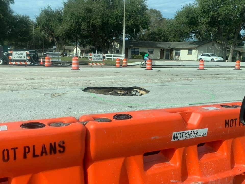 Sewer break closing parts of Belcher Road in Pinellas Park IONTB