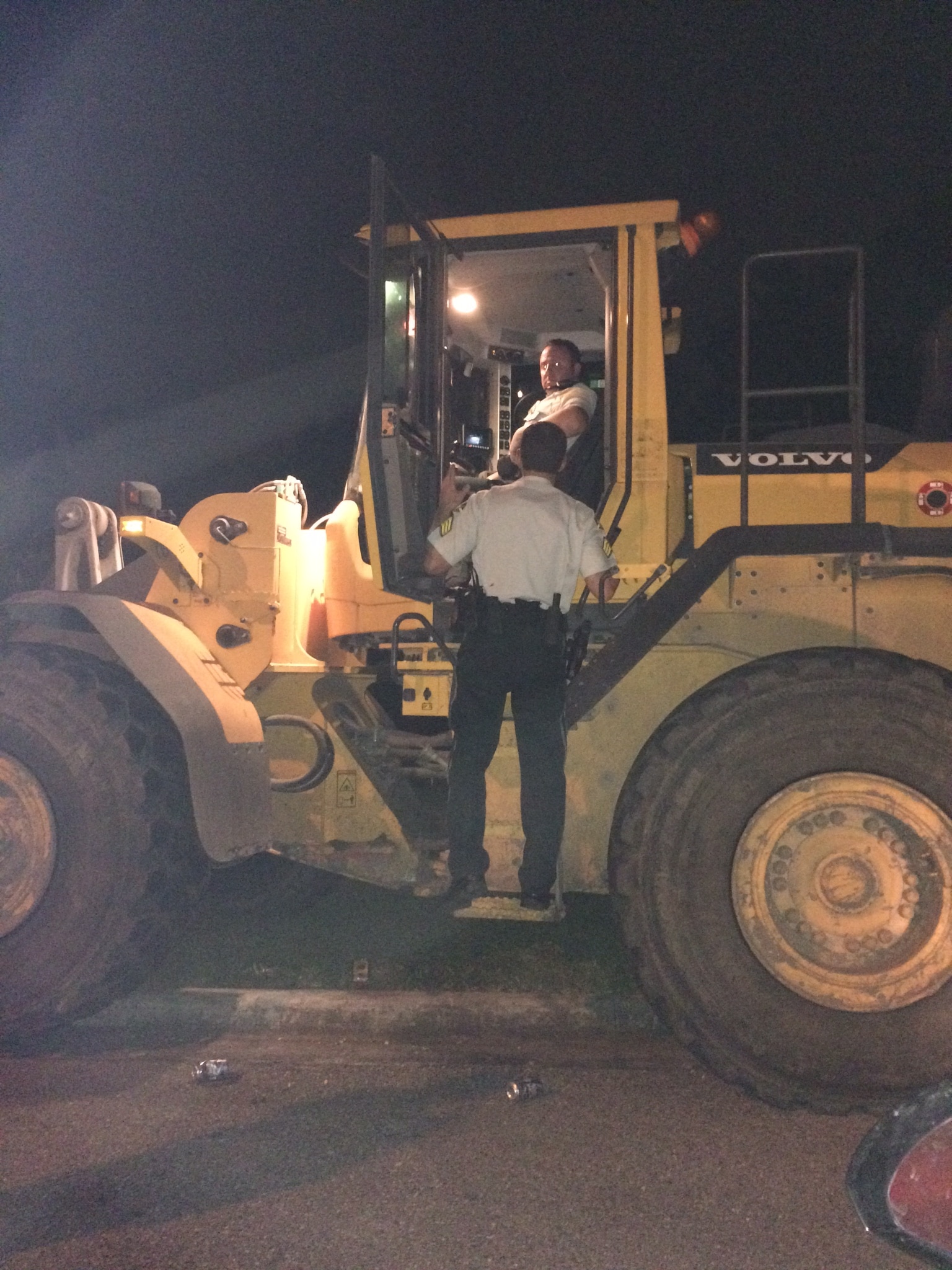 Man Driving Front Loader Flees From Officers in St Petersburg