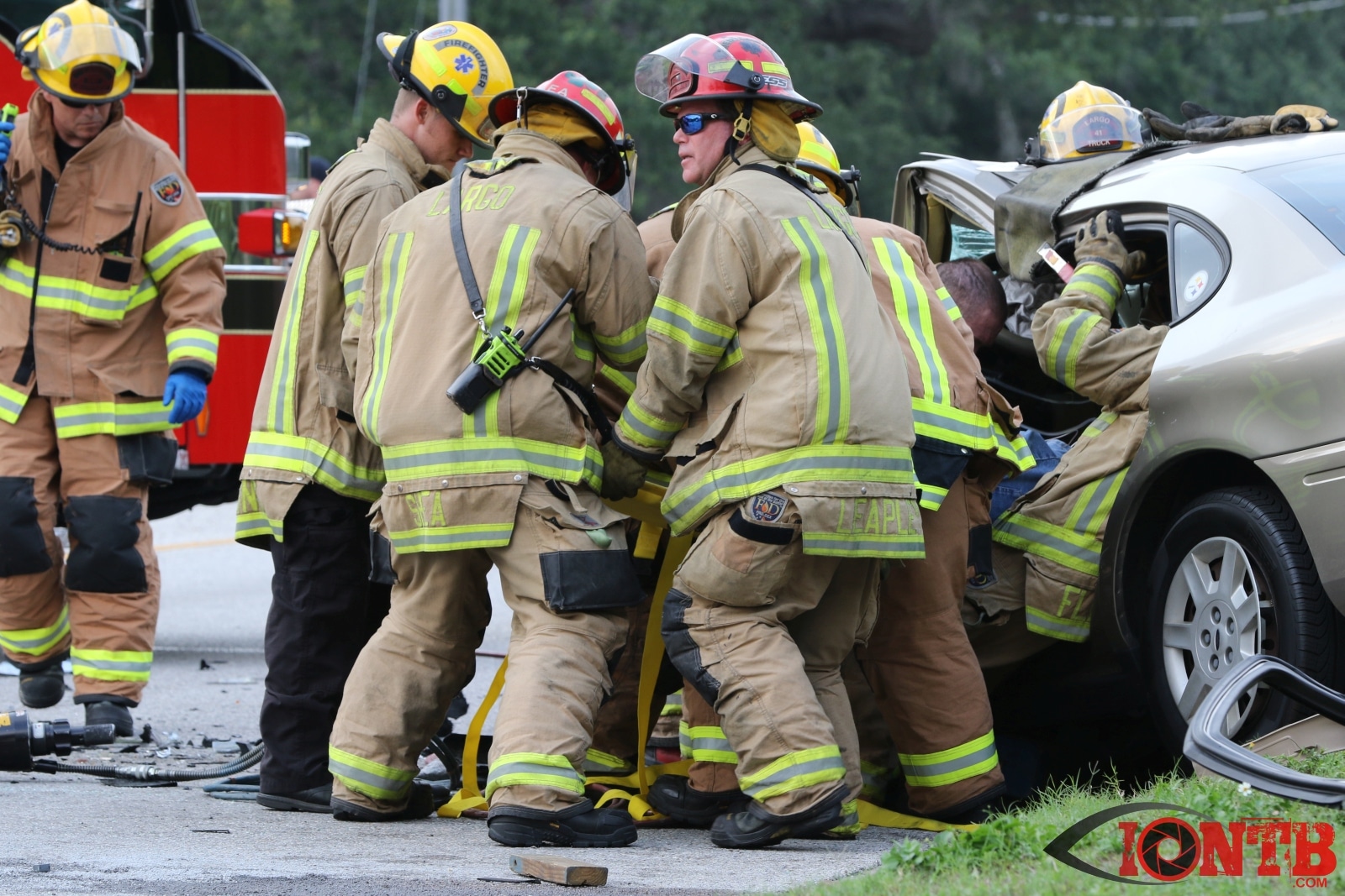 Three Hospitalized and Driver Flees Following Extrication Crash On Keene Road In Largo