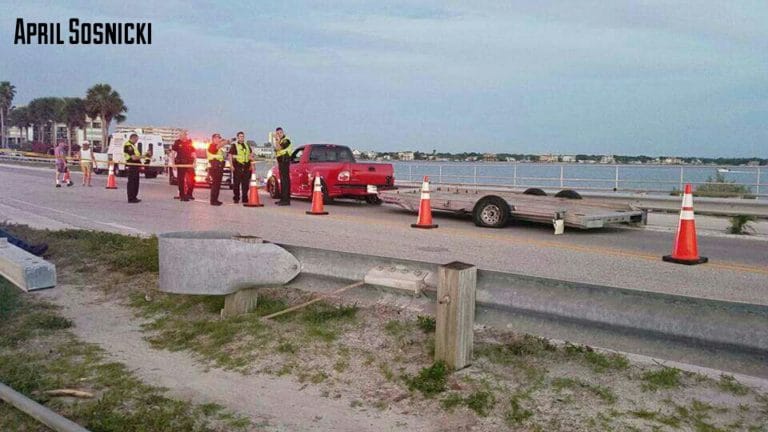 Driver Flees after Dunedin Bicyclist Struck by Debris in Causeway Crash