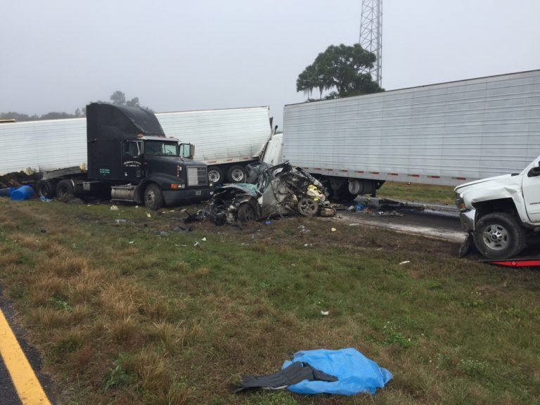 Lake Wales Crash on Hwy 60 Involving 3 Semis