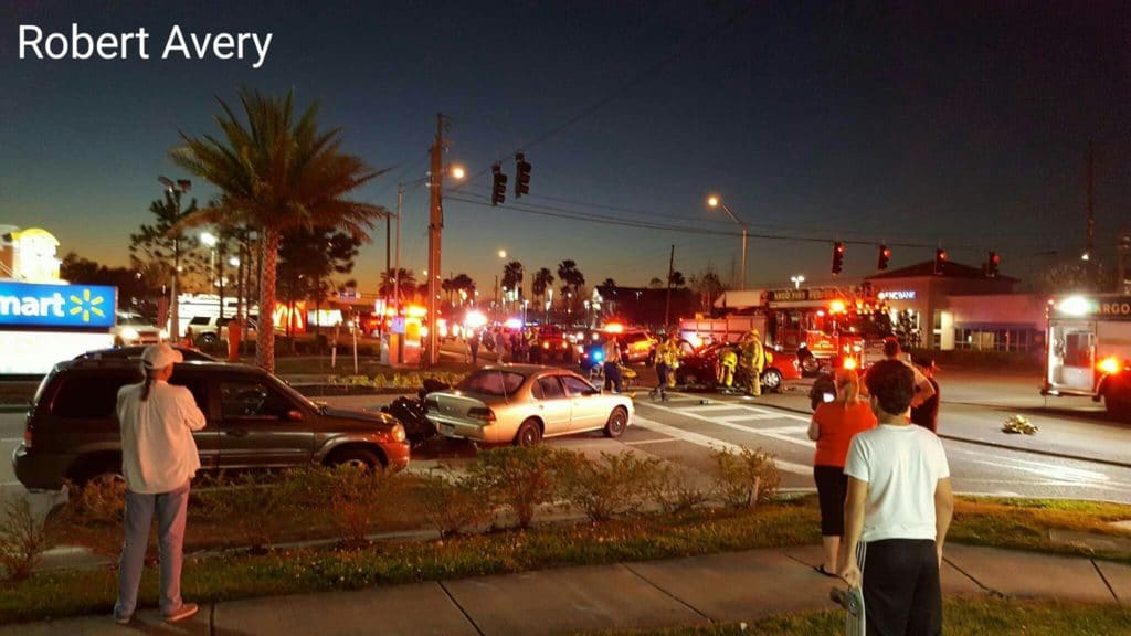 Multiple Vehicle Injury Crash Eastbound Roosevelt Blvd Past US19 IONTB