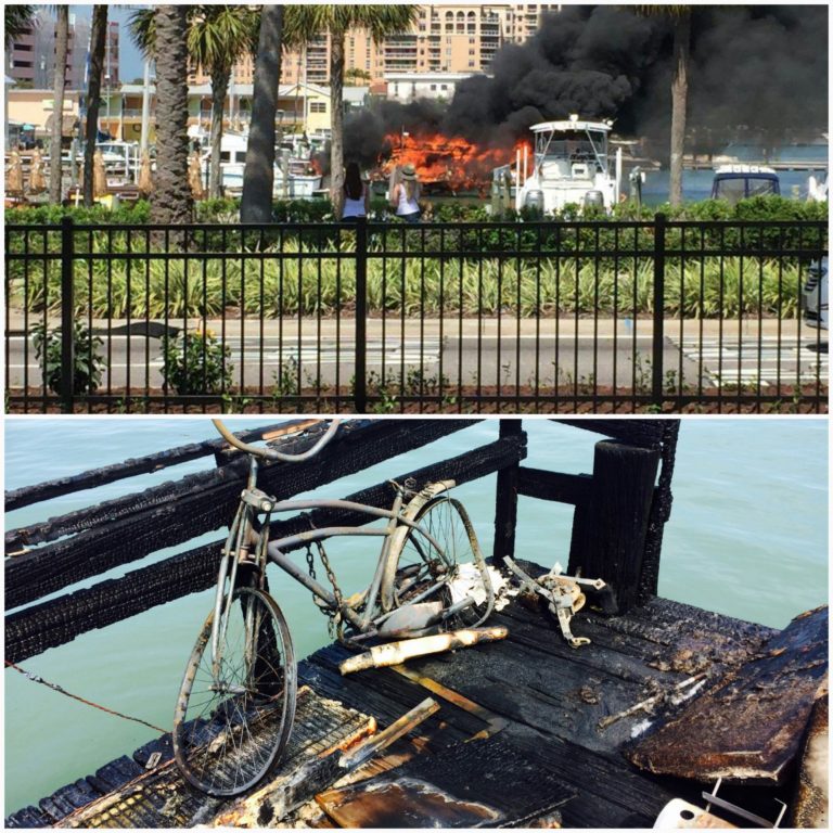 No Injuries in Fire That Damaged Two Boats and Dock in Clearwater