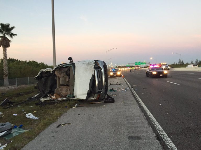 Man Killed In 4 Vehicle Crash Friday Morning on I-275 Approaching the Howard Frankland Bridge