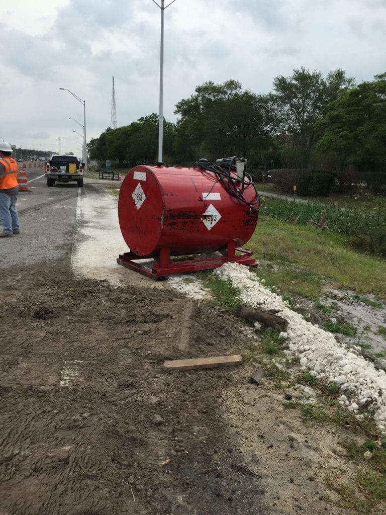 Eastbound Gandy Blvd Closed Due To Large Fuel Spill