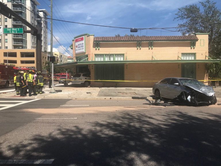 Car Crashes Into American Dialysis Center in St. Petersburg