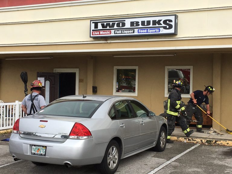 Elderly Man Hospitalized After Crashing Car into Clearwater Business
