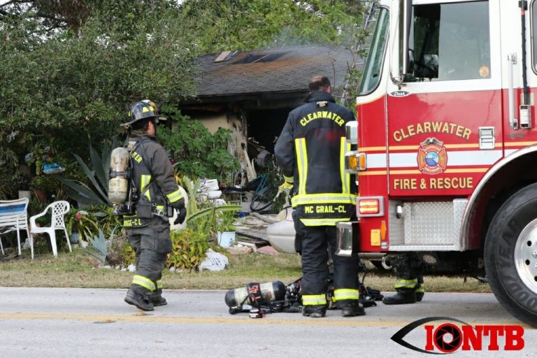 Structure Fire at Home on Overbrook Ave in Clearwater