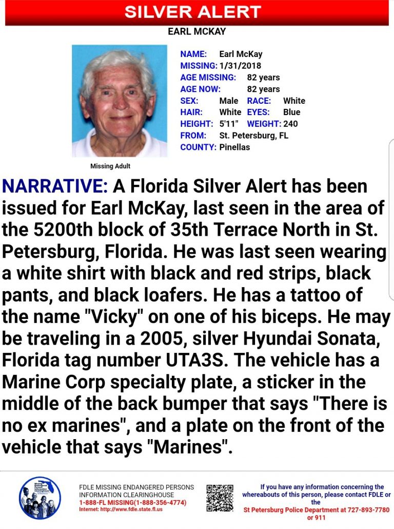 Silver Alert Issued for St. Petersburg Man