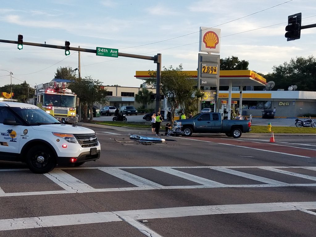 Pinellas Park Police Investigating Critical Injury Motorcycle Crash on