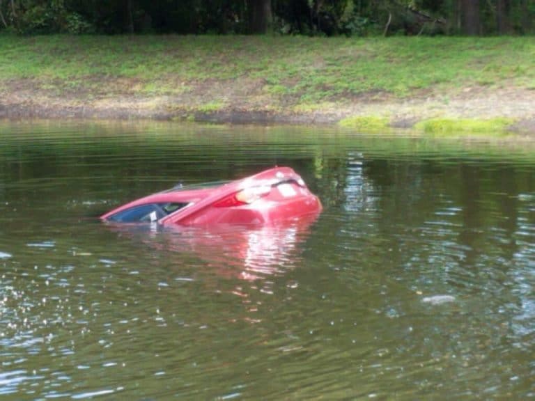 Elderly Man Rescued From Partially Submerged Vehicle in Clearwater