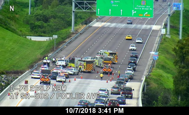 Unrestrained Ten Month-old Ejected and Killed in Single Vehicle Crash on I-75 in Hillsborough County