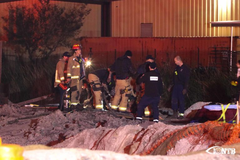 Firefighters Free Man Trapped Up To His Chest in Mud Pit at Pinellas Park Construction Site