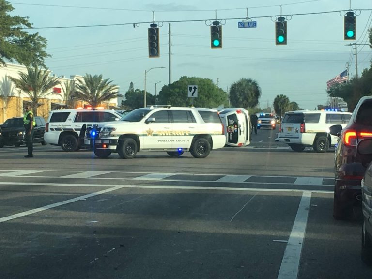 Pinellas Deputy Injured Following Rollover Crash
