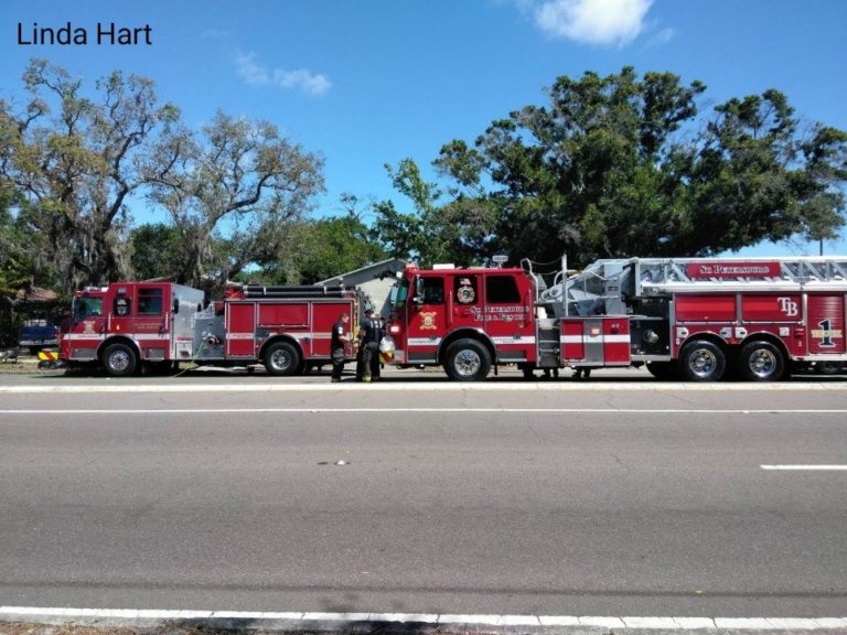 Investigators at Scene of Structure Fire Involving a Death in St. Petersburg