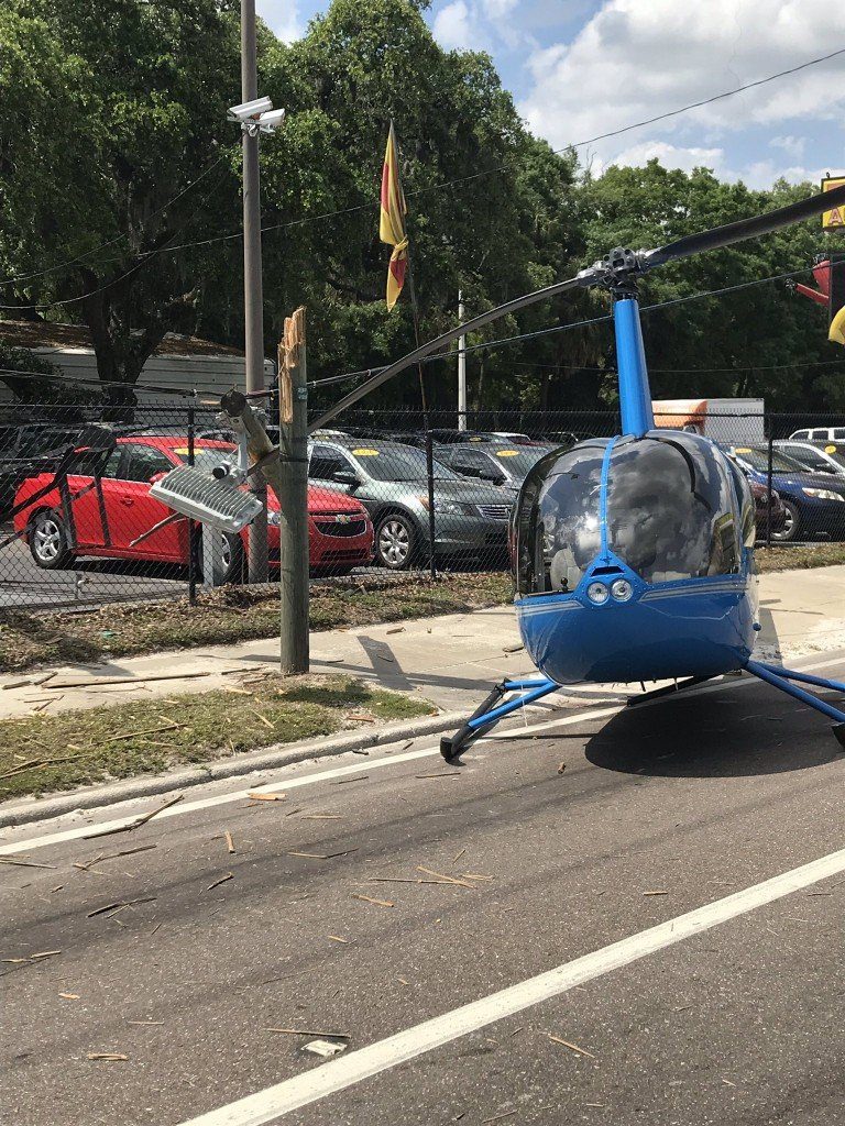 Motorist Killed After Helicopter Suffers Engine Failure and Crashes in Hillsborough County