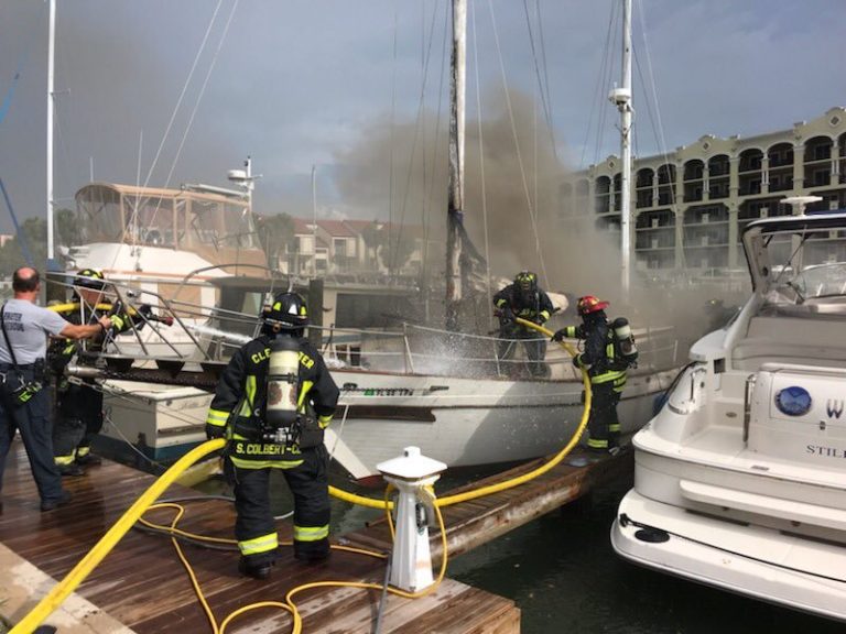 Sailboat Fire Sparked by Lightning Strike in Clearwater