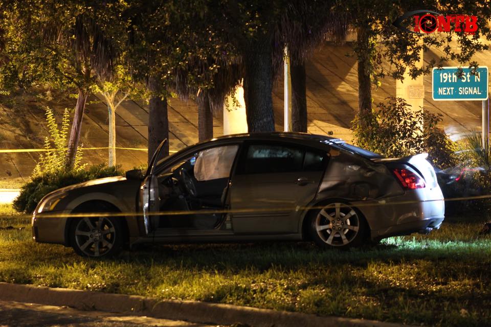Photo of crash in St. Petersburg that killed a pedestrian