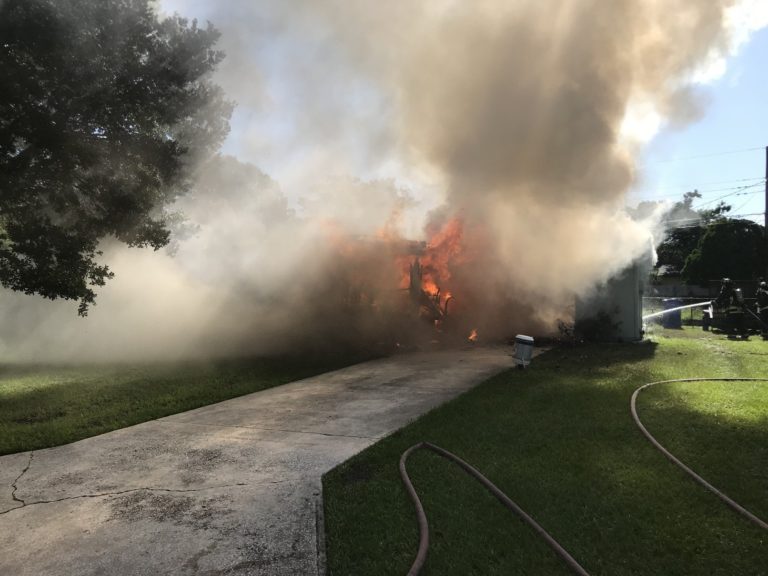 St. Petersburg Fire Rescue Battles Structure Fire, Family Pet Killed