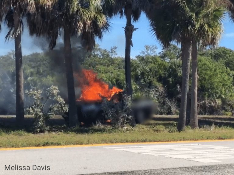 Firefighters locate body following vehicle fire on Pinellas Bayway