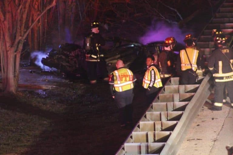 Two dead after car flees traffic stop then crashes in flames on I-275 in St. Petersburg