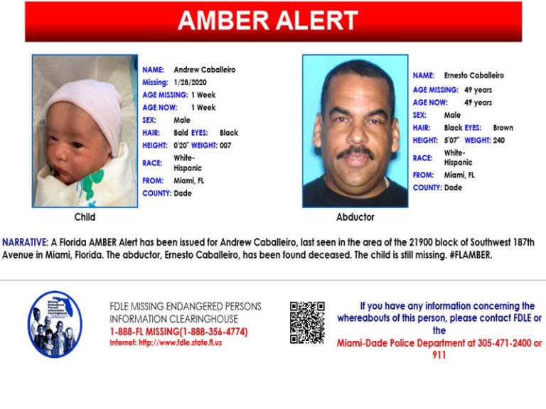 Amber Alert for 1 week-old child after three woman found shot to death