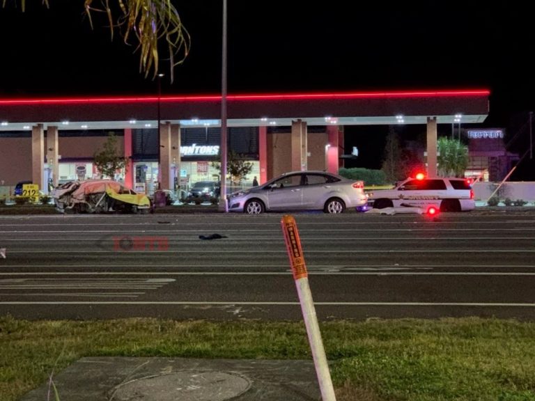 Subject arrested after fleeing from a multiple fatality crash on US-19 at Tampa Road