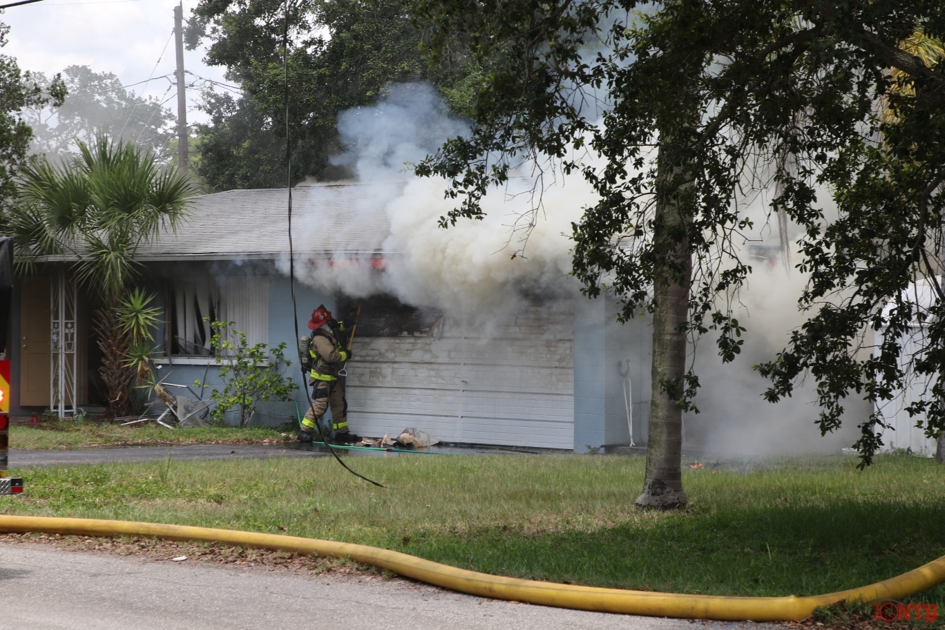 Firefighters battle structure fire at a home in unincorporated Seminole IONTB