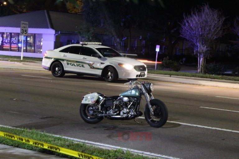 St. Petersburg Police investigating the death of a motorcyclist in a hit and run crash, passenger injured