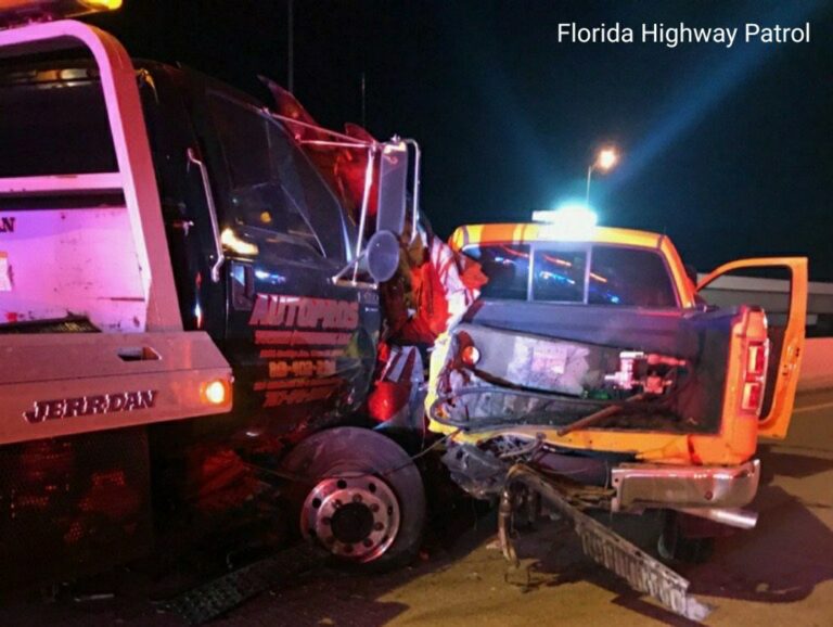 Troopers investigate early morning serious injury crash on the Howard Frankland Bridge