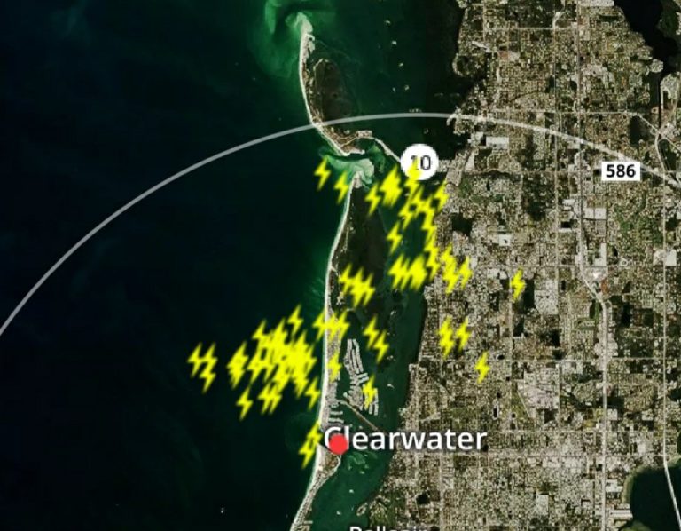 Lightning strike injures two on Clearwater Beach, one critically