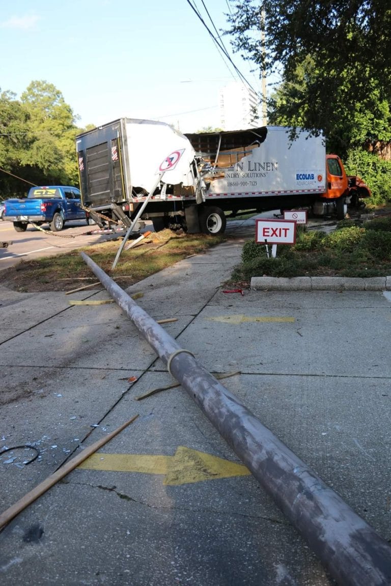 Truck crash may close lanes of MLK at Court Street in Clearwater for weeks