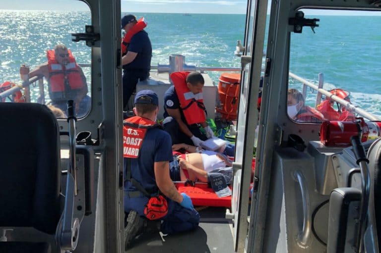 Coast Guard medevaced injured woman from boat off Egmont Key