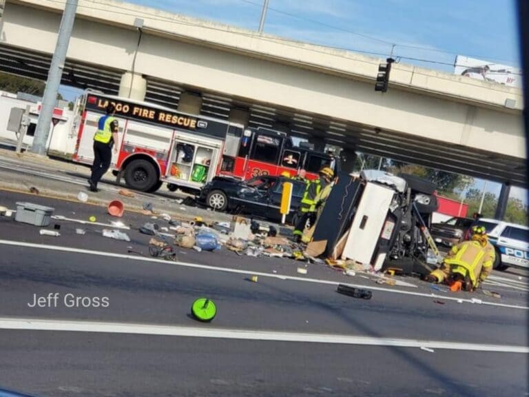 Troopers say six people seriously injured in rollover crash on Ulmerton Road at US-19