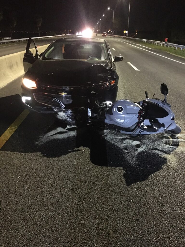 Motorcyclist critically injured in crash on Courtney Campbell Causeway