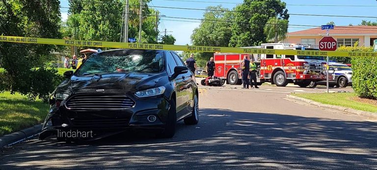 Scooter operator seriously injured in crash on Drew Street in Clearwater