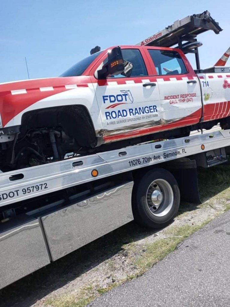 Troopers seeking female driver that fled after crashing into a Road Ranger on the Howard Frankland Bridge