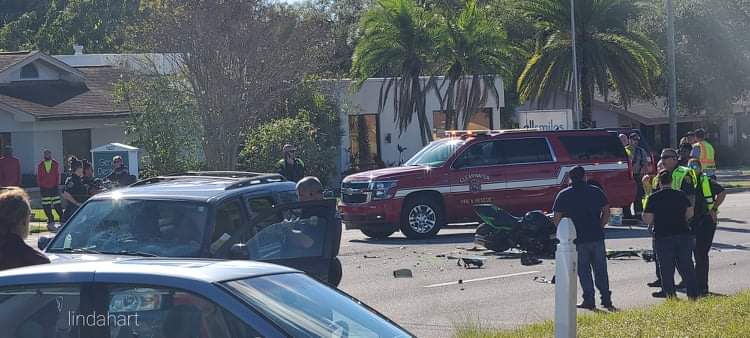 Motorcyclist seriously injured in crash at Court Street and San Remo Avenue in Clearwater