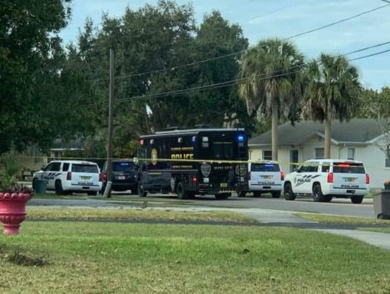 Tarpon Springs Police SWAT team at a home off Riverside Drive