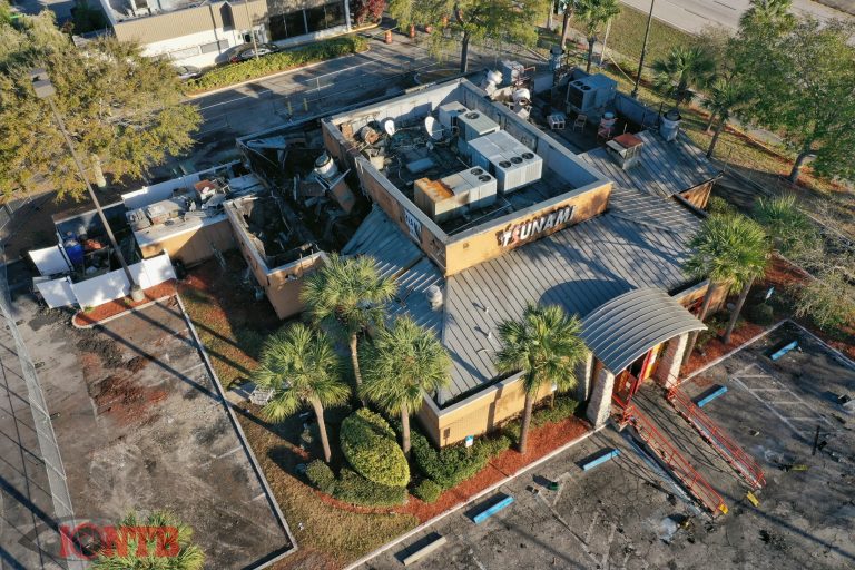 Firefighters on scene of three-alarm fire at the Tsunami Japanese Steakhouse in St. Petersburg