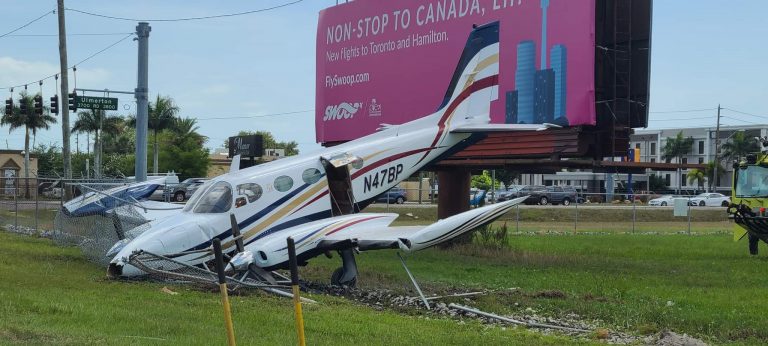 Pilot uninjured in Cessna crash at the St. Pete-Clearwater International Airport