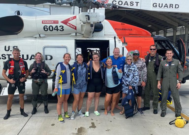 Seven people rescued from boat after struck by lightning 100 miles out of Clearwater