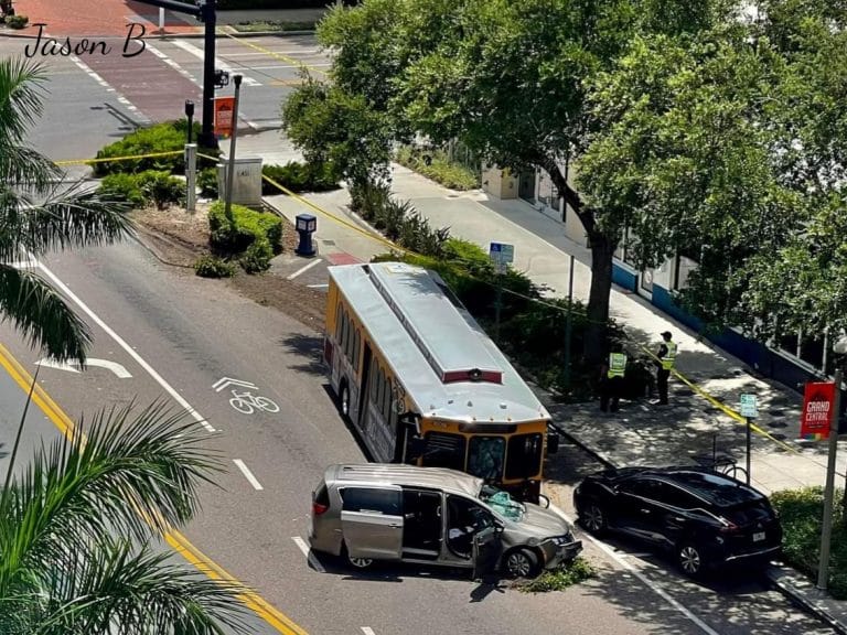 St. Petersburg Police investigate vehicle crash involving Central Avenue Trolley