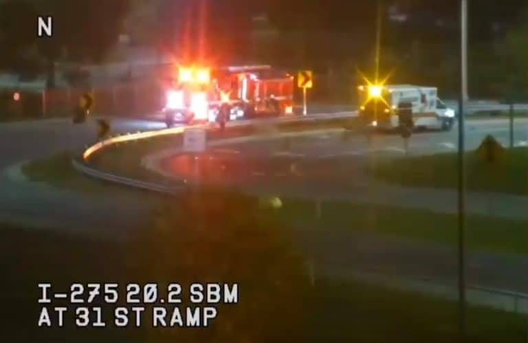 Motorcyclist killed after crash on I-275 exit ramp in St. Petersburg
