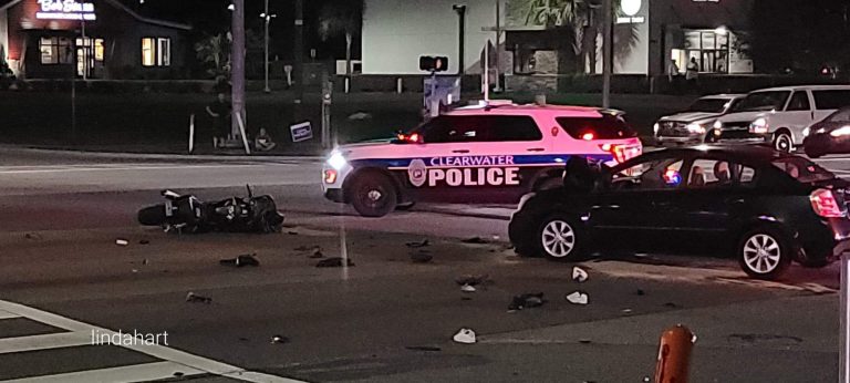 Motorcyclist seriously injured in crash on Gulf to Bay Boulevard in Clearwater