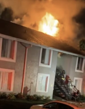 Firefighters battle 2nd alarm condominium fire in St. Petersburg