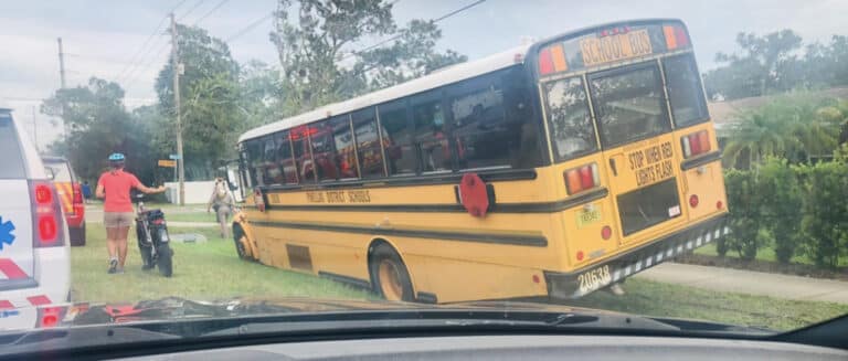 No serious injuries reported in crash involving school bus on Belleair Road