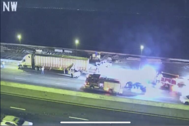 Troopers investigating crash on Howard Frankland Bridge involving a tractor trailer