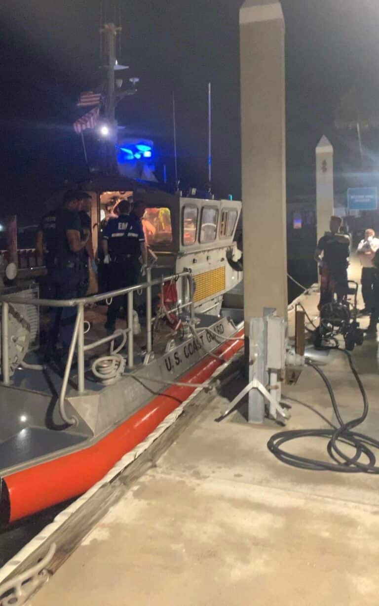 US Coast Guard rescues man from the Gulf nearly 8 hours after he jumped from the Skyway Bridge