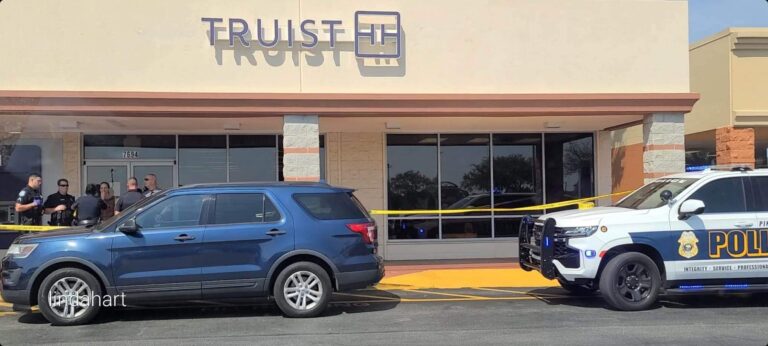 Suspect dead by suicide one day after attempting to rob a Pinellas Park Bank